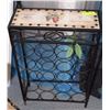 Image 1 : METAL AND TILETOP WINE RACK