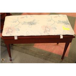 ESTATE PIANO BENCH WITH CUSHION