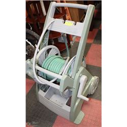 AMES REEL EASY GARDEN HOSE CART WITH HOSE