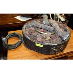 ROUND OUTDOOR PROPANE FIREPIT HEATER -