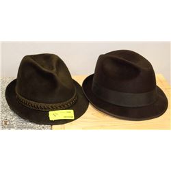 ESTATE PAIR OF FEDORA HATS
