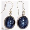 Image 1 : 43) 14K Y. GOLD SAPPHIRE & DIAMOND DROP EARRINGS