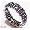 Image 1 : 47) STERLING SILVER 190 BLUE SAPPHIRE BANGLE