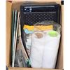 Image 1 : BOX OF PAINTING SUPPLIES