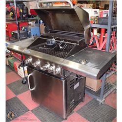 ST STEEL GRILL CHEF BBQ WITH SIDE BURNER