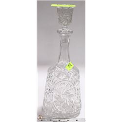 PINWHEEL CRYSTAL DECANTER WITH LID