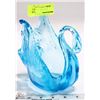 Image 1 : BLUE ART GLASS SWAN DISH