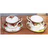 Image 1 : PAIR OF ROYAL ALBERT OLD COUNTRY ROSES CUPS AND
