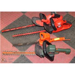 GROUP OF 4 B&D HEDGE TRIMMERS