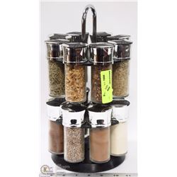 SPICE RACK WITH CONTENTS