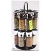 Image 1 : SPICE RACK WITH CONTENTS