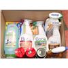 Image 1 : BOX OF ASST. CLEANING SUPPLIES, SOME NEW