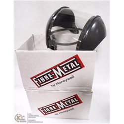 2 NEW FIBERMETAL FULL FACESHIELDS FOR HARD HATS