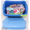 Image 1 : BLUE BIN FULL OF LEGO