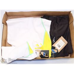 PAIR OF MENS SLEEVELESS ASICS RUNNING SHIRTS