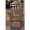 Image 1 : VINTAGE WOOD ROCKING CHAIR.
