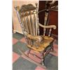 Image 2 : VINTAGE WOOD ROCKING CHAIR.