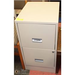 15" X 18" X28"H 2 DRAWER FILING CABINET NO KEY