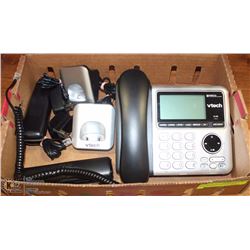 VTECH CORDLESS SET WITH 3 HANDSETS AND VOICEMAIL