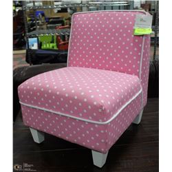 MAINSTAYS KIDS PINK UPHOLSTERED CHAIR
