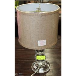 NEW CRYSTAL LOOK TABLE LIGHT WITH SHADE,BULB