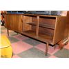 Image 3 : VINTAGE WOOD SLIDING DOOR SIDEBOARD 17X67X29"H