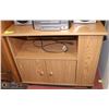Image 1 : OAK TONE TV STAND 29" X 16" X24"H