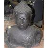 Image 1 : 22" BUDDHA BUST CONCRETE STATUE