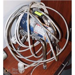 GRACO 490ST AIRLESS PAINT SPRAYER WITH HOSES, GUN