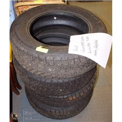 SET OF 4 GOODYEAR NORDIC WINTER TIRES -