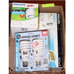 BOX OF ENERGY EFFICIENT LIGHTS
