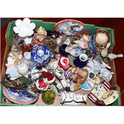 ESTATE BOX OF ASSORTED ORNAMENTS