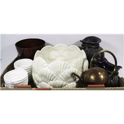 7PC VASE COLLECTION CLAY "BAG" VASES