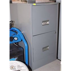 2 DRAWER METAL FILE CABINET