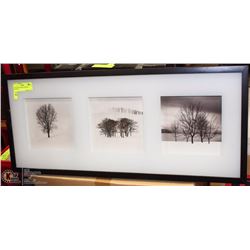 3 TREE SHADOWBOX FRAMED PICTURE