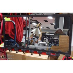 HALLWAY MIRROR WITH ROW OF TEA LIGHTS