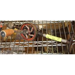 ANTIQUE HAND WOOD DRILL (GERMANY)