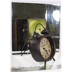VINTAGE STYLE CLOCK W/ SHOWHOME MIRROR