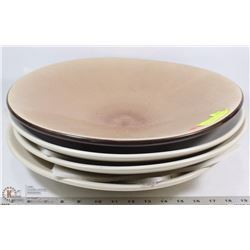 4 LARGE CERAMIC DECORATIVE FRUIT BOWLS