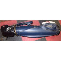 VINTAGE CIRCA 1960'S GOLF BAG WITH SET OF WILSON