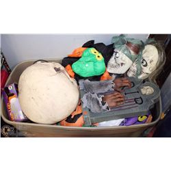 XLARGE TUBS OF ASSORTED  HALLOWEEN DECORATIONS