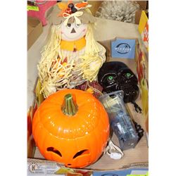 LARGE FLAT W/HALLOWEEN ITEMS - ELECTRIC