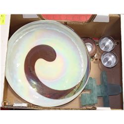 ESTATE BOX WITH DECORATIVE BOWL, INUKSHUK  & MORE