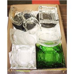 BOX W/15 ASHTRAYS - HOUSEHOLD