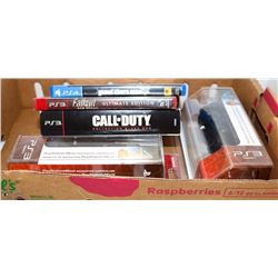 FLAT WITH PS3 GAMES & 2 NAVAGATION CONTROLLERS