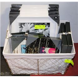BASKET OF 8 HOMETRENDS PICTURE FRAMES