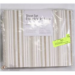 NEW FITTED SHEET SET,DOUBLE,FITS UP TO 14" MAT
