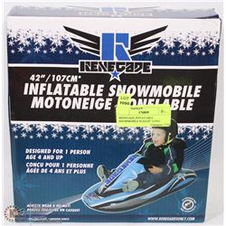 RENEGADE INFLATABLE SNOWMOBILE SLED,42" LONG