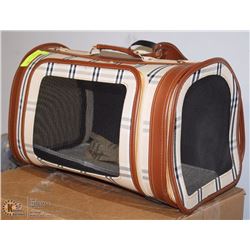 NEW SMALL DOG CARRY KENNEL WITH MATCHING LEASH