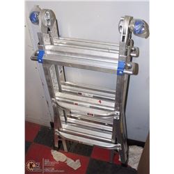 WERNER 300LBS 13' EXTENDABLE LADDER MAX REACH 14'